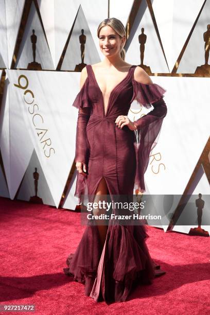 Renee Bargh attends the 90th Annual Academy Awards at Hollywood & Highland Center on March 4, 2018 in Hollywood, California.