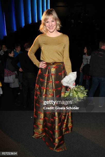 Bernadette Heerwagen during the 'Fuenf Freunde und das Tal der Dinosaurier' premiere at Mathaeser Kino on March 4, 2018 in Munich, Germany.