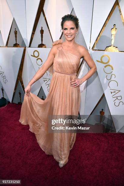 Natalie Morales attends the 90th Annual Academy Awards at Hollywood & Highland Center on March 4, 2018 in Hollywood, California.