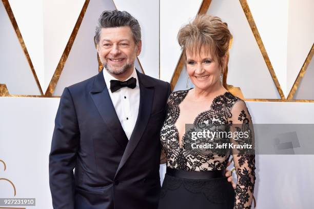 Andy Serkis and Lorraine Ashbourne attend the 90th Annual Academy Awards at Hollywood & Highland Center on March 4, 2018 in Hollywood, California.