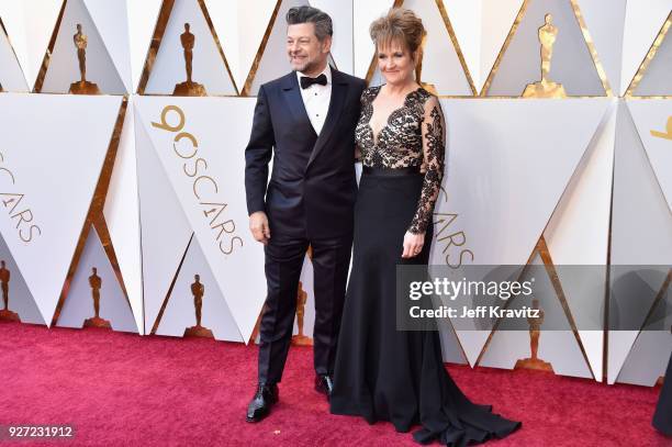 Andy Serkis and Lorraine Ashbourne attend the 90th Annual Academy Awards at Hollywood & Highland Center on March 4, 2018 in Hollywood, California.