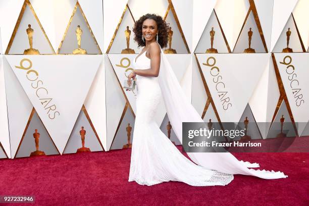 Janet Mock attends the 90th Annual Academy Awards at Hollywood & Highland Center on March 4, 2018 in Hollywood, California.