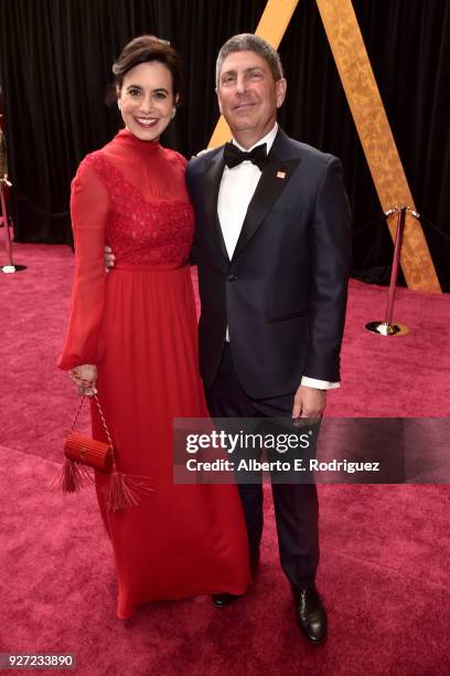 Laura Shell and Jeff Shell attend the 90th Annual Academy Awards at Hollywood & Highland Center on March 4, 2018 in Hollywood, California.