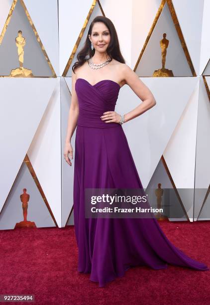 Ashley Judd attends the 90th Annual Academy Awards at Hollywood & Highland Center on March 4, 2018 in Hollywood, California.