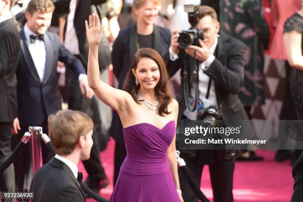 Ashley Judd attends the 90th Annual Academy Awards at Hollywood & Highland Center on March 4, 2018 in Hollywood, California.