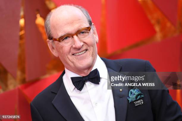 Actor Richard Jenkins arrives for the 90th Annual Academy Awards on March 4 in Hollywood, California. / AFP PHOTO / ANGELA WEISS
