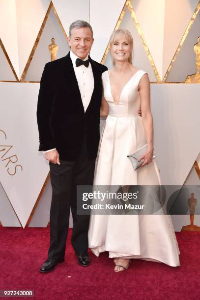 Walt Disney Company CEO Bob Iger and Willow Bay attend the 90th Annual Academy Awards at Hollywood & Highland Center on March 4, 2018 in Hollywood,...