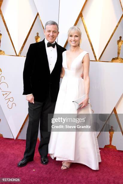 Bob Iger and Willow Bay attends the 90th Annual Academy Awards at Hollywood & Highland Center on March 4, 2018 in Hollywood, California.