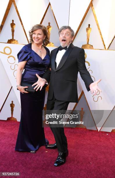 Mark Hamill and Marilou Hamill attend the 90th Annual Academy Awards at Hollywood & Highland Center on March 4, 2018 in Hollywood, California.