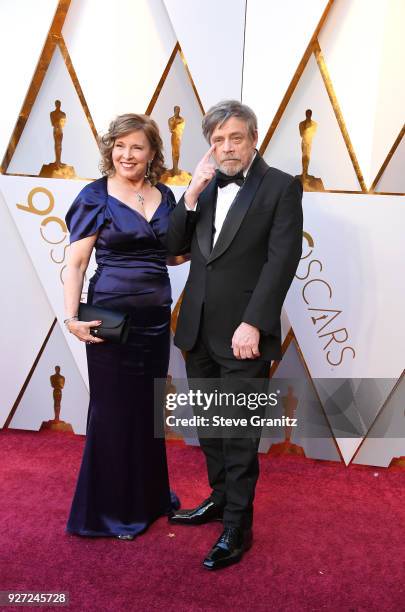 Mark Hamill and Marilou Hamill attend the 90th Annual Academy Awards at Hollywood & Highland Center on March 4, 2018 in Hollywood, California.