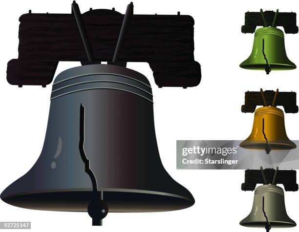 liberty bell - liberty bell stock illustrations