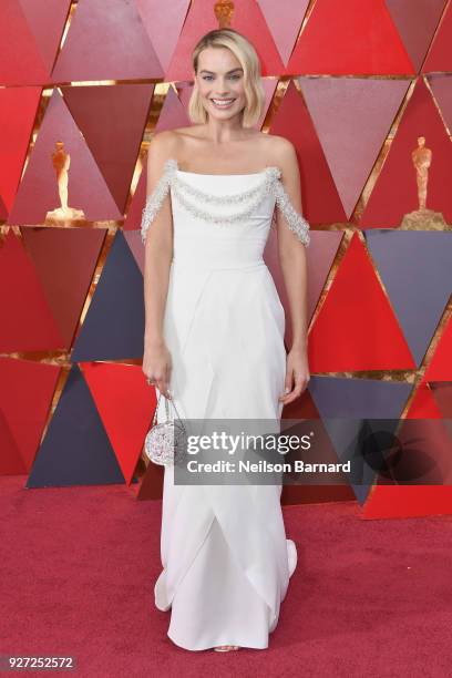 Margot Robbie attends the 90th Annual Academy Awards at Hollywood & Highland Center on March 4, 2018 in Hollywood, California.