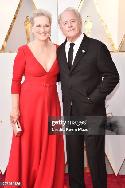 Meryl Streep and Don Gummer attend the 90th Annual Academy Awards at Hollywood & Highland Center on March 4, 2018 in Hollywood, California.