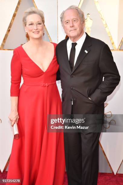 Meryl Streep and Don Gummer attend the 90th Annual Academy Awards at Hollywood & Highland Center on March 4, 2018 in Hollywood, California.