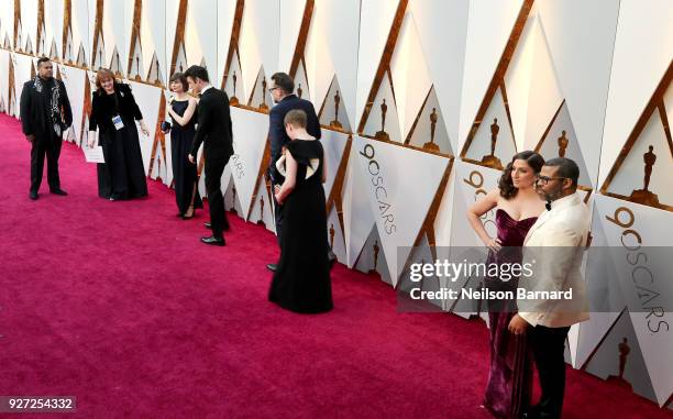 Chelsea Peretti and Jordan Peele attend the 90th Annual Academy Awards at Hollywood & Highland Center on March 4, 2018 in Hollywood, California.