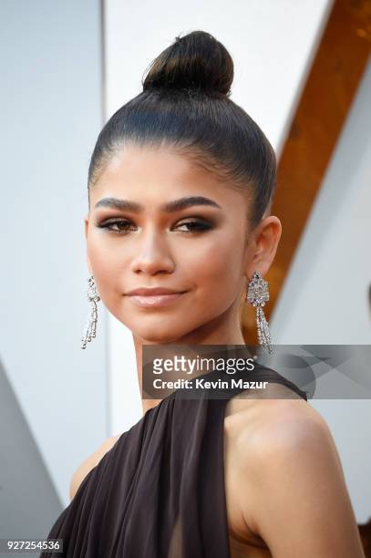 Zendaya attends the 90th Annual Academy Awards at Hollywood & Highland Center on March 4, 2018 in Hollywood, California.
