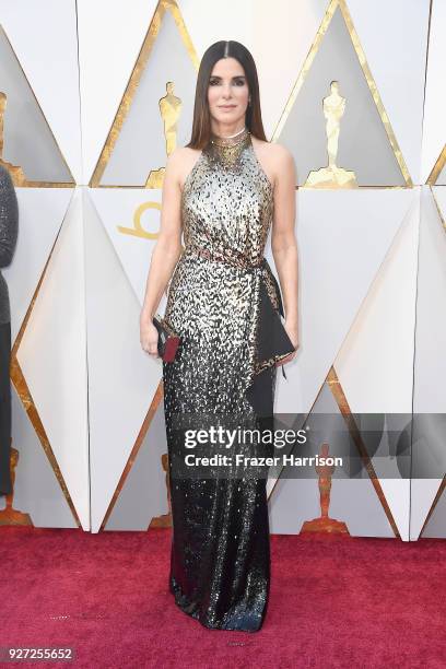 Sandra Bullock attends the 90th Annual Academy Awards at Hollywood & Highland Center on March 4, 2018 in Hollywood, California.