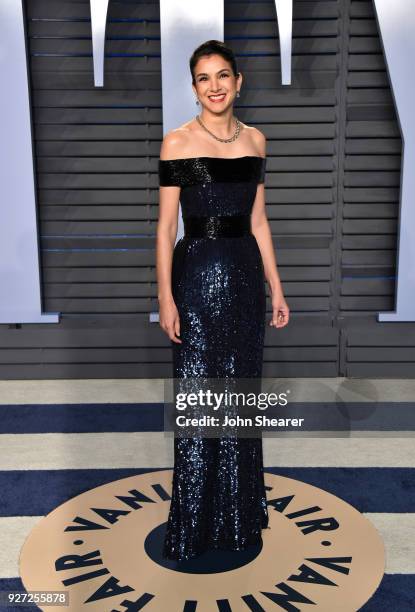 Vanity Fair Editor-in-Chief Radhika Jones attends the 2018 Vanity Fair Oscar Party hosted by Radhika Jones at Wallis Annenberg Center for the...