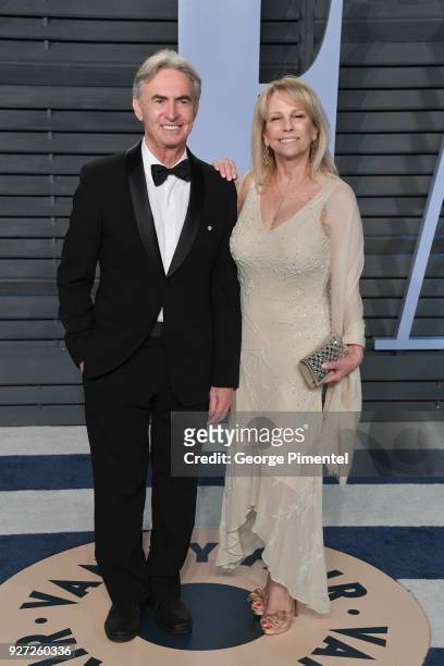 David Steinberg and Robyn Todd attend the 2018 Vanity Fair Oscar Party hosted by Radhika Jones at Wallis Annenberg Center for the Performing Arts on...