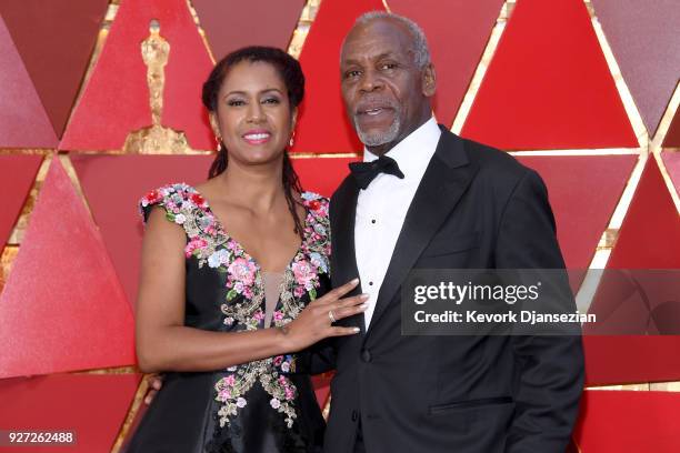 Danny Glover and Eliane Cavalleiro attend the 90th Annual Academy Awards at Hollywood & Highland Center on March 4, 2018 in Hollywood, California.