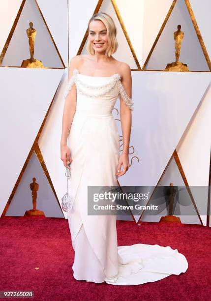 Margot Robbie attends the 90th Annual Academy Awards at Hollywood & Highland Center on March 4, 2018 in Hollywood, California.