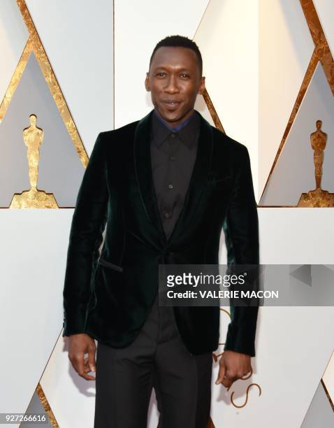 Actor Mahershala Ali arrives for the 90th Annual Academy Awards on March 4 in Hollywood, California. / AFP PHOTO / VALERIE MACON