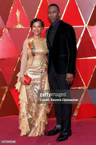 Amatus Sami-Karim and Mahershala Ali attend the 90th Annual Academy Awards at Hollywood & Highland Center on March 4, 2018 in Hollywood, California.