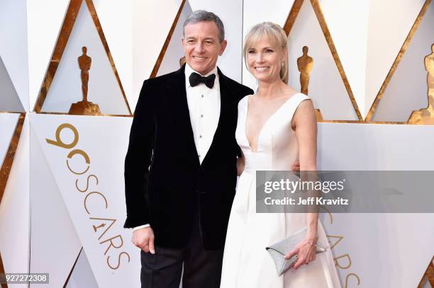 Walt Disney Company CEO Bob Iger and Willow Bay attend the 90th Annual Academy Awards at Hollywood & Highland Center on March 4, 2018 in Hollywood,...