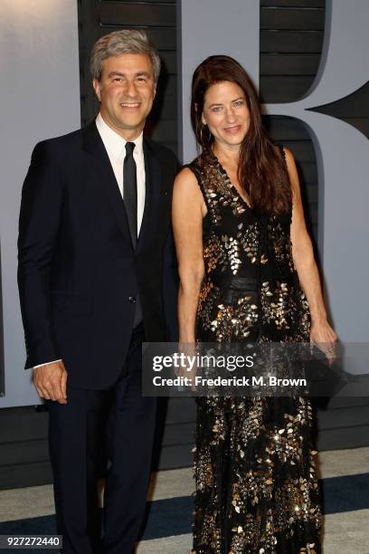 Director Michael Govan and Katherine Ross attend the 2018 Vanity Fair Oscar Party hosted by Radhika Jones at Wallis Annenberg Center for the...