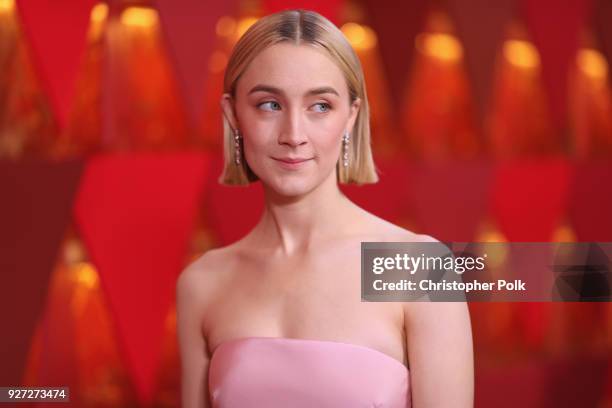 Saoirse Ronan attends the 90th Annual Academy Awards at Hollywood & Highland Center on March 4, 2018 in Hollywood, California.