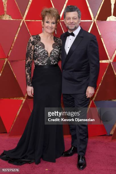 Andy Serkis and Lorraine Ashbourne attends the 90th Annual Academy Awards at Hollywood & Highland Center on March 4, 2018 in Hollywood, California.