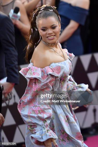 Andra Day attends the 90th Annual Academy Awards at Hollywood & Highland Center on March 4, 2018 in Hollywood, California.