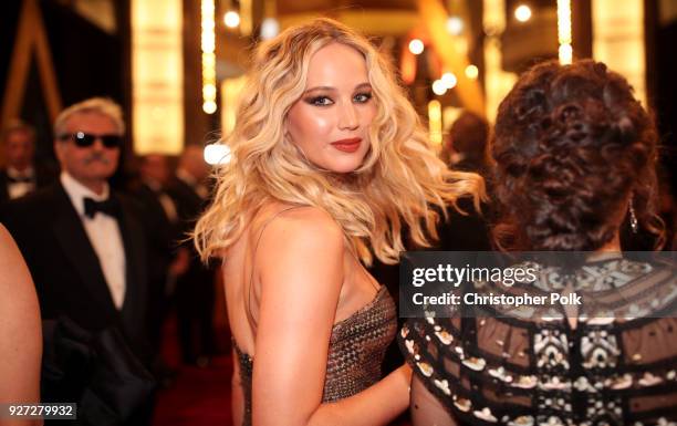 Jennifer Lawrence attends the 90th Annual Academy Awards at Hollywood & Highland Center on March 4, 2018 in Hollywood, California.