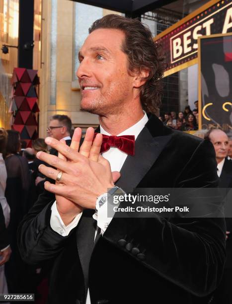 Matthew McConaughey attends the 90th Annual Academy Awards at Hollywood & Highland Center on March 4, 2018 in Hollywood, California.