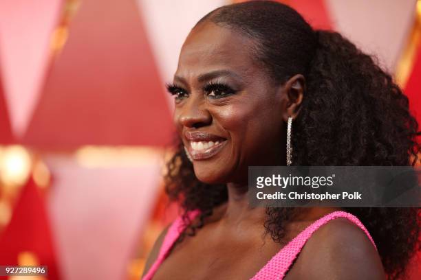 Viola Davis attends the 90th Annual Academy Awards at Hollywood & Highland Center on March 4, 2018 in Hollywood, California.