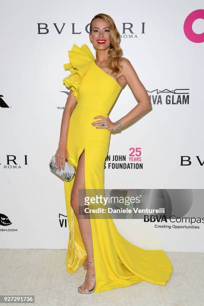 Petra Nemcova attends Elton John AIDS Foundation 26th Annual Academy Awards Viewing Party at The City of West Hollywood Park on March 4, 2018 in Los...