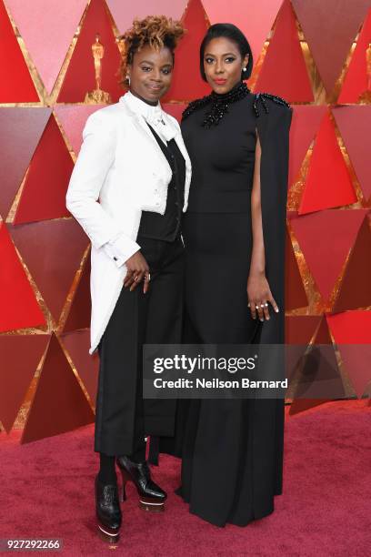 Dee Rees and Sarah Broom attends the 90th Annual Academy Awards at Hollywood & Highland Center on March 4, 2018 in Hollywood, California.