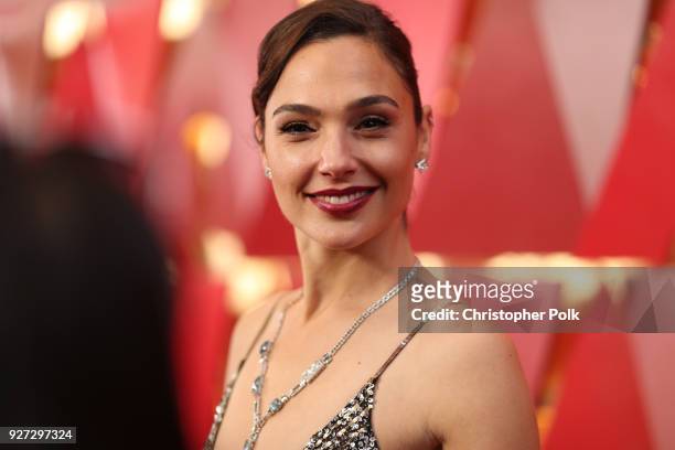 Gal Gdot attends the 90th Annual Academy Awards at Hollywood & Highland Center on March 4, 2018 in Hollywood, California.
