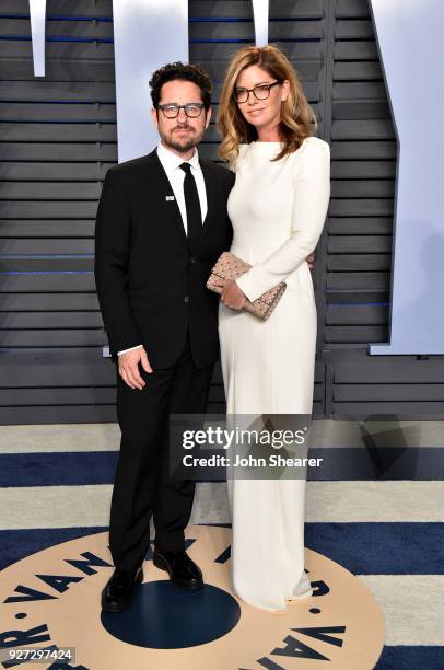 Director J.J. Abrams and Katie McGrath attend the 2018 Vanity Fair Oscar Party hosted by Radhika Jones at Wallis Annenberg Center for the Performing...