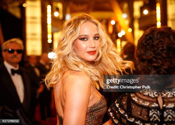 Jennifer Lawrence attends the 90th Annual Academy Awards at Hollywood & Highland Center on March 4, 2018 in Hollywood, California.