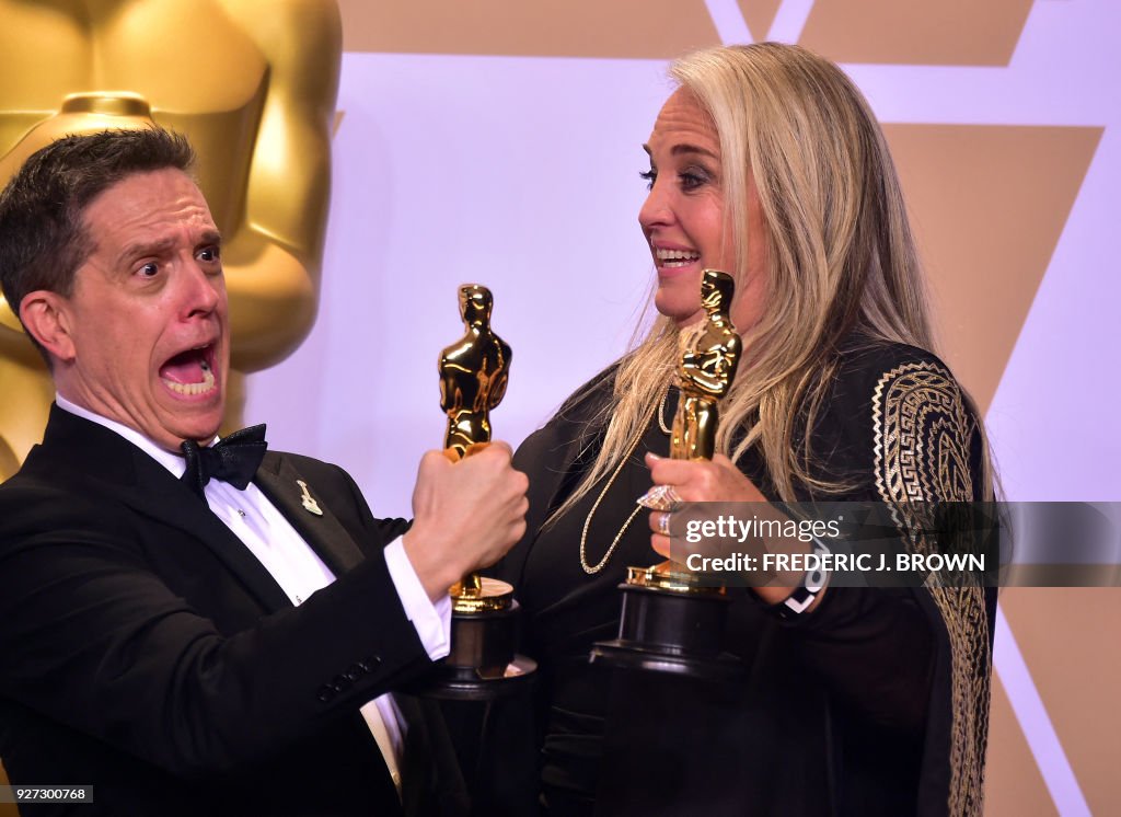 US-OSCARS-PRESSROOM