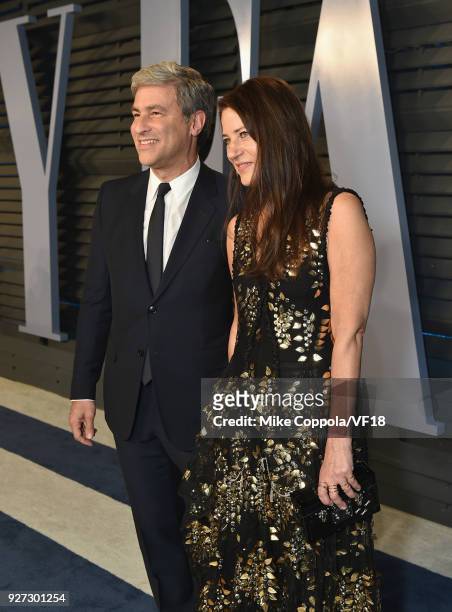 Director Michael Govan and Katherine Ross attend the 2018 Vanity Fair Oscar Party hosted by Radhika Jones at Wallis Annenberg Center for the...