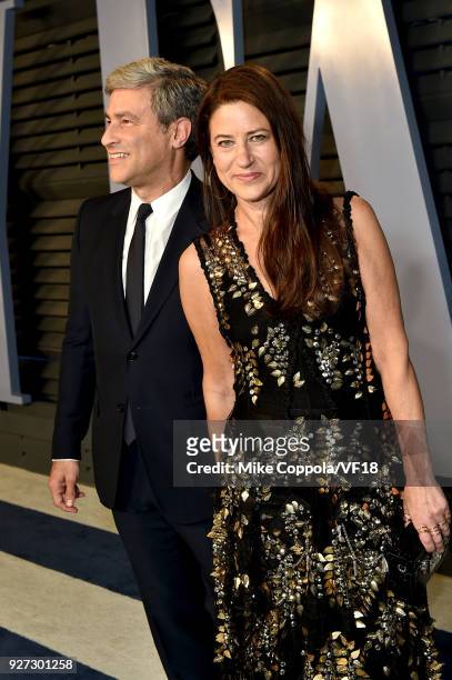 Director Michael Govan and Katherine Ross attend the 2018 Vanity Fair Oscar Party hosted by Radhika Jones at Wallis Annenberg Center for the...