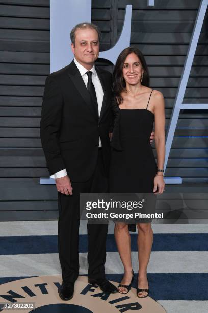 Former United States Attorney for the Southern District of New York Preet Bharara and Dalya Bharara attend the 2018 Vanity Fair Oscar Party hosted by...