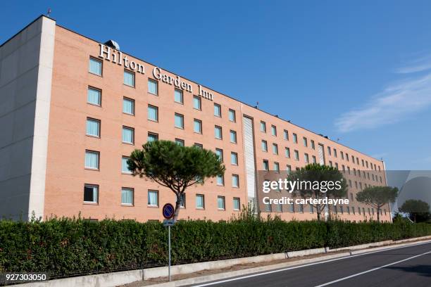 hilton garden inn rome italy vacation travel destination, europe - capital hilton stock pictures, royalty-free photos & images