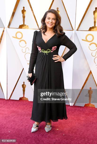 Annabella Sciorra attends the 90th Annual Academy Awards at Hollywood & Highland Center on March 4, 2018 in Hollywood, California.