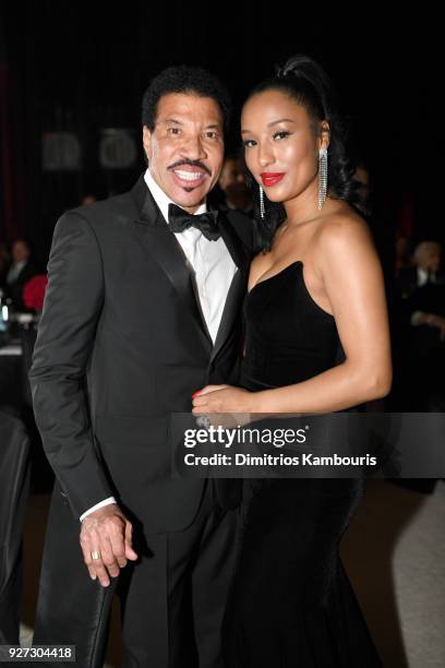 Lionel Richie , and Lisa Parigi --- attends the 26th annual Elton John AIDS Foundation Academy Awards Viewing Party sponsored by Bulgari, celebrating...