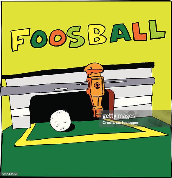 foosball (illustration) - table football stock illustrations