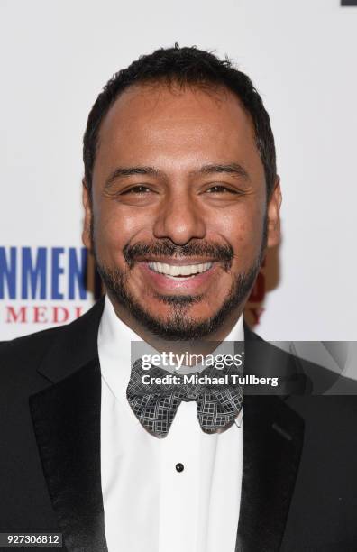 Calos Moreno Jr. Attends Byron Allen's Oscar Gala Viewing Party To Support The Children's Hospital Los Angeles at the Beverly Wilshire Four Seasons...
