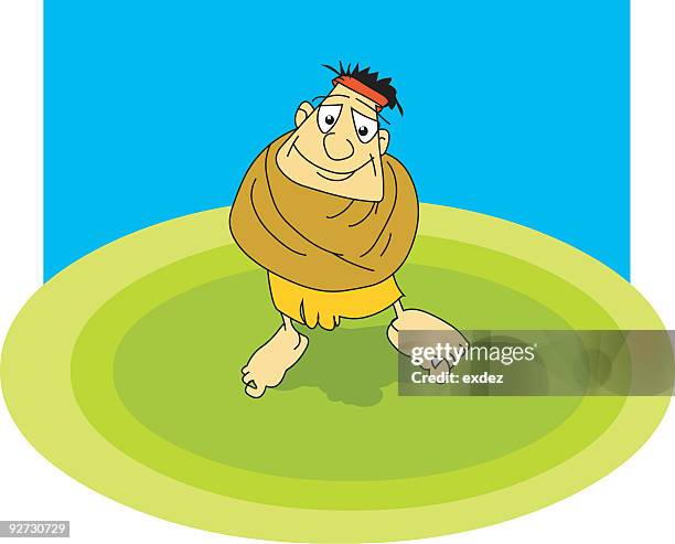 cold - boy getting dressed stock illustrations